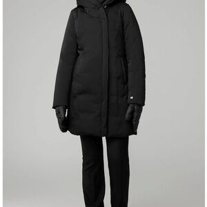 Soia & Kyo Black Puffer Down Coat with Hood